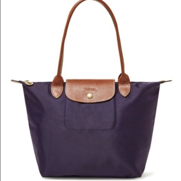 Longchamp Handbags - Longchamp Le Pliage Sac Shopping Small Shoulder Bag Purple